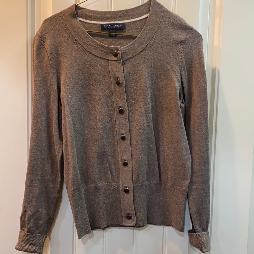 Silk cotton cashmere cardigan